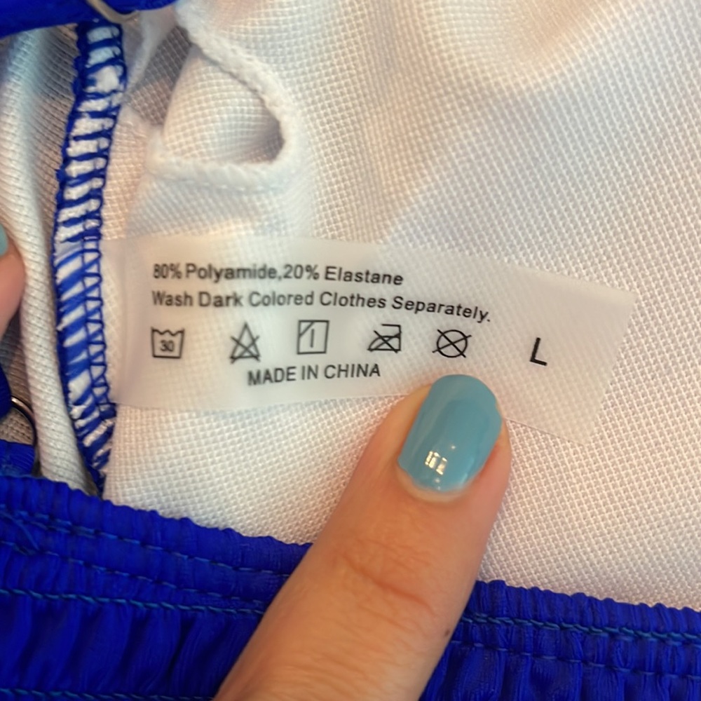 Blue bikini TOP - Picture 4 of 6